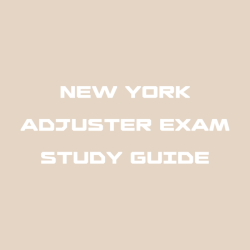 New york adjuster license exam prep