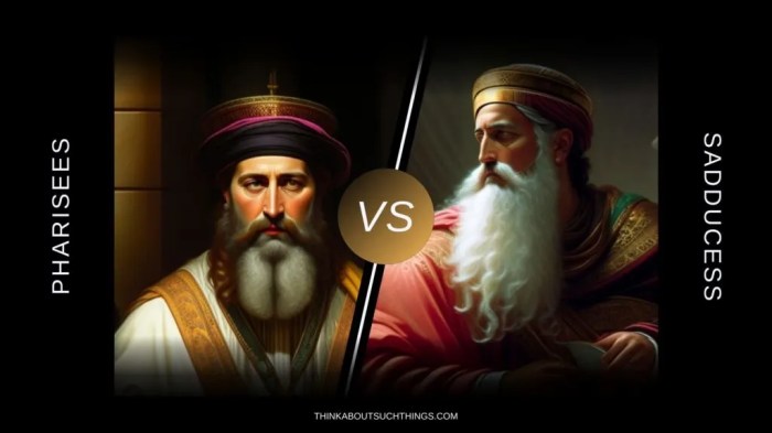 Pharisees vs sadducees vs essenes