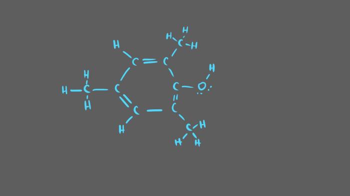 Draw the structure for 2 4 6 trimethylphenol