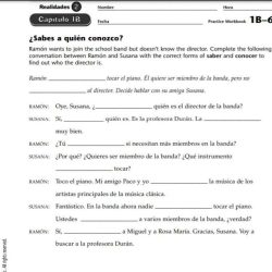 Spanish 2 realidades workbook answers