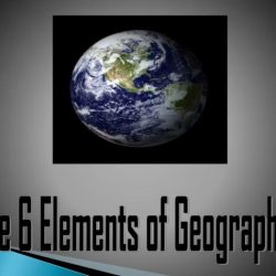 Six essential elements of geography